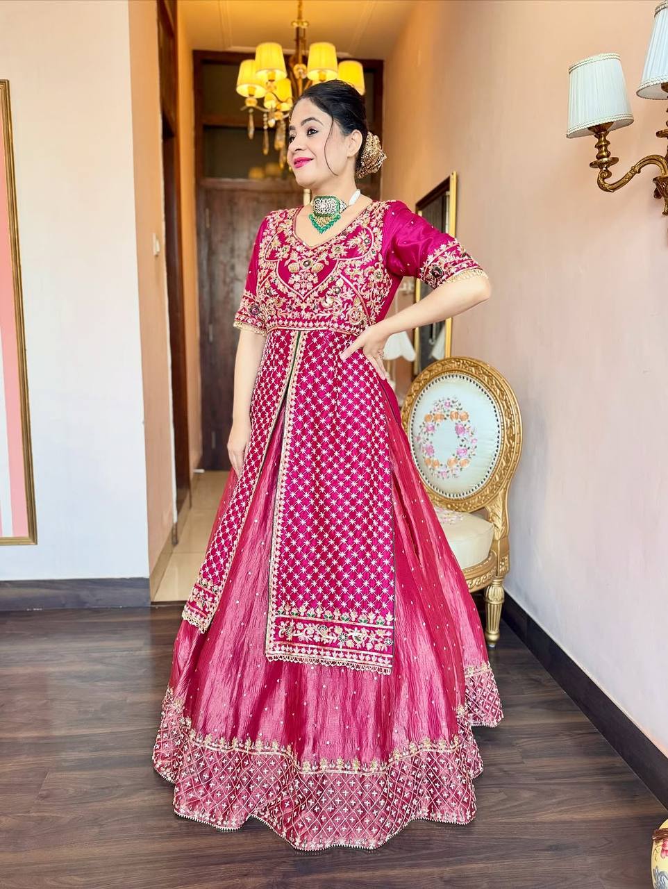 Mehfil Royale Heavy Embroidered Lehenga Suit Set