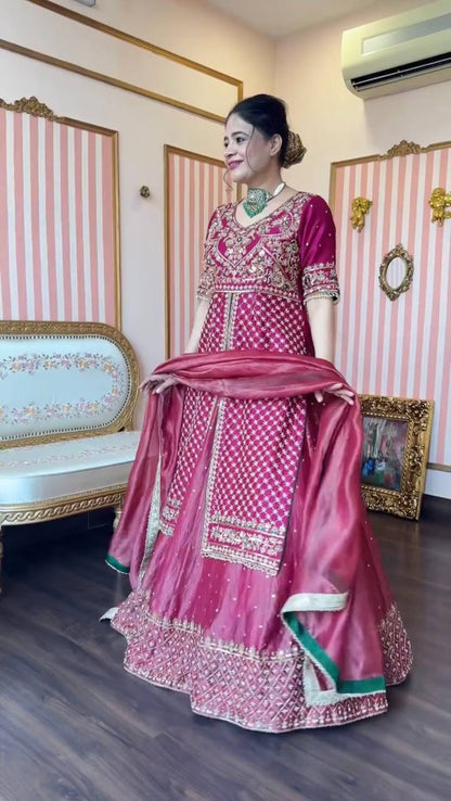Mehfil Royale Heavy Embroidered Lehenga Suit Set