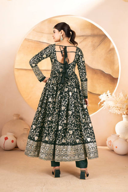 ZARISHA’S PARTY WEAR ANARKALI SUIT SET
