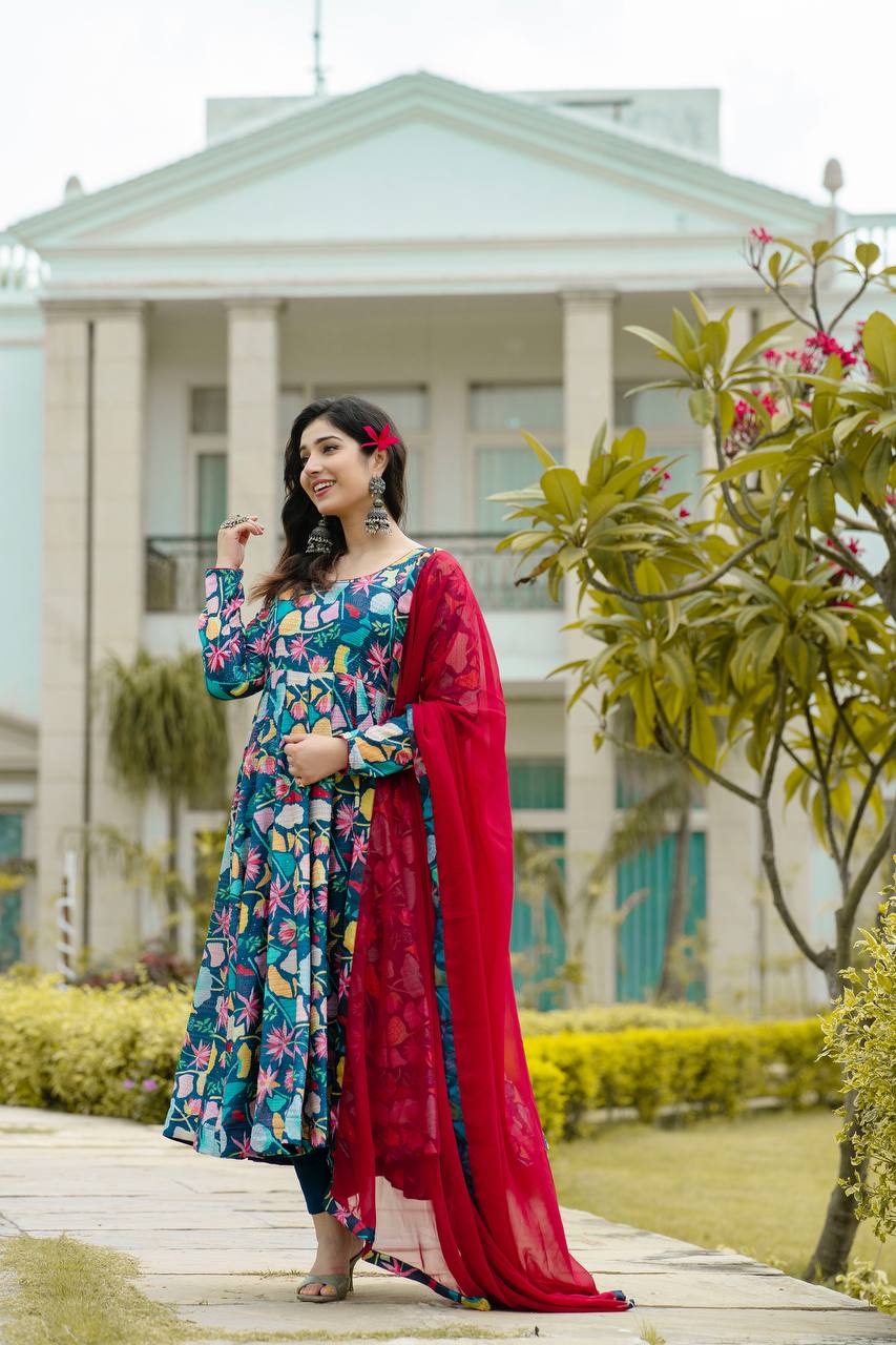 ZOHIRA Premium Anarkali Suit Set