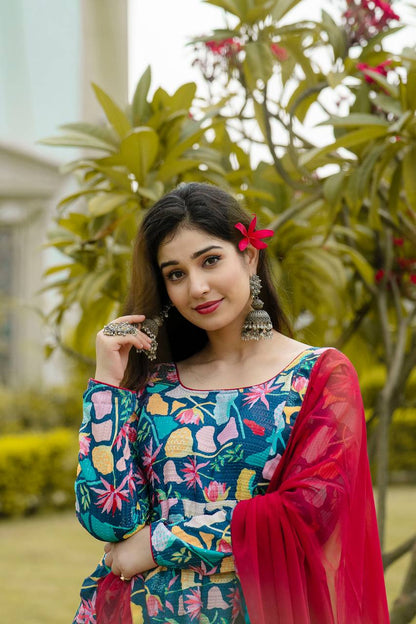 ZOHIRA Premium Anarkali Suit Set