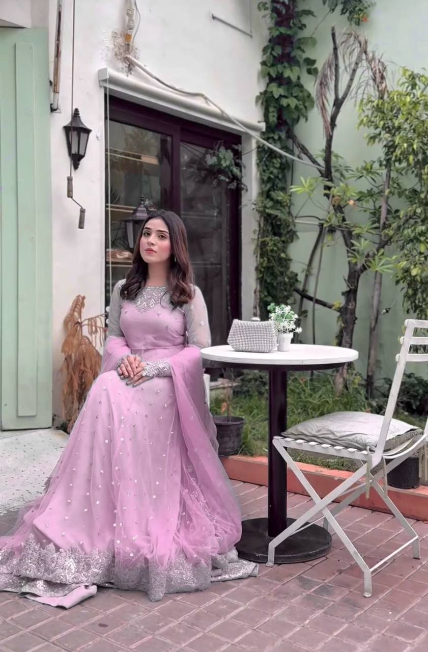 Noor Zariya Designer Gown Lehenga Set