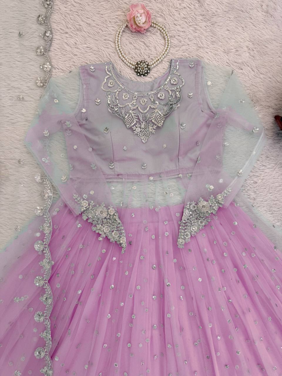 Noor Zariya Designer Gown Lehenga Set