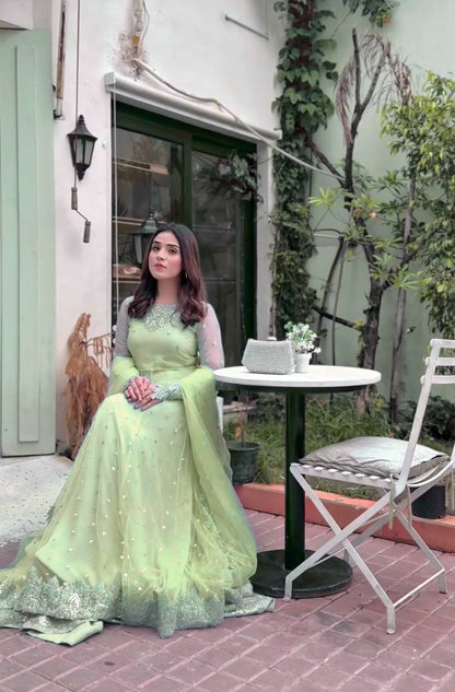 Noor Zariya Designer Gown Lehenga Set