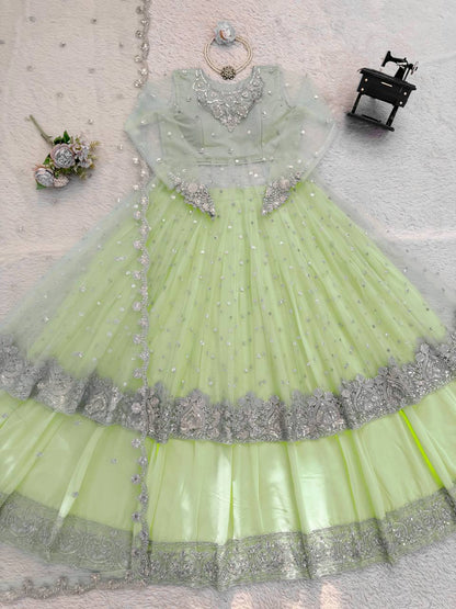 Noor Zariya Designer Gown Lehenga Set