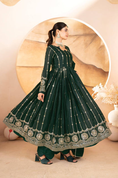 MAHEK’S DESIGNER ANARKALI SUIT SET