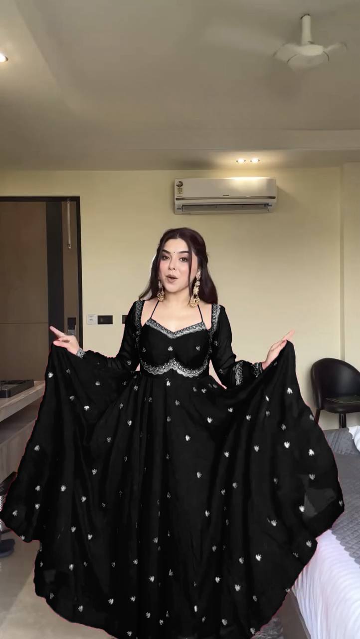 Devara Multicolor Karwa Special Anarkali Suit Set