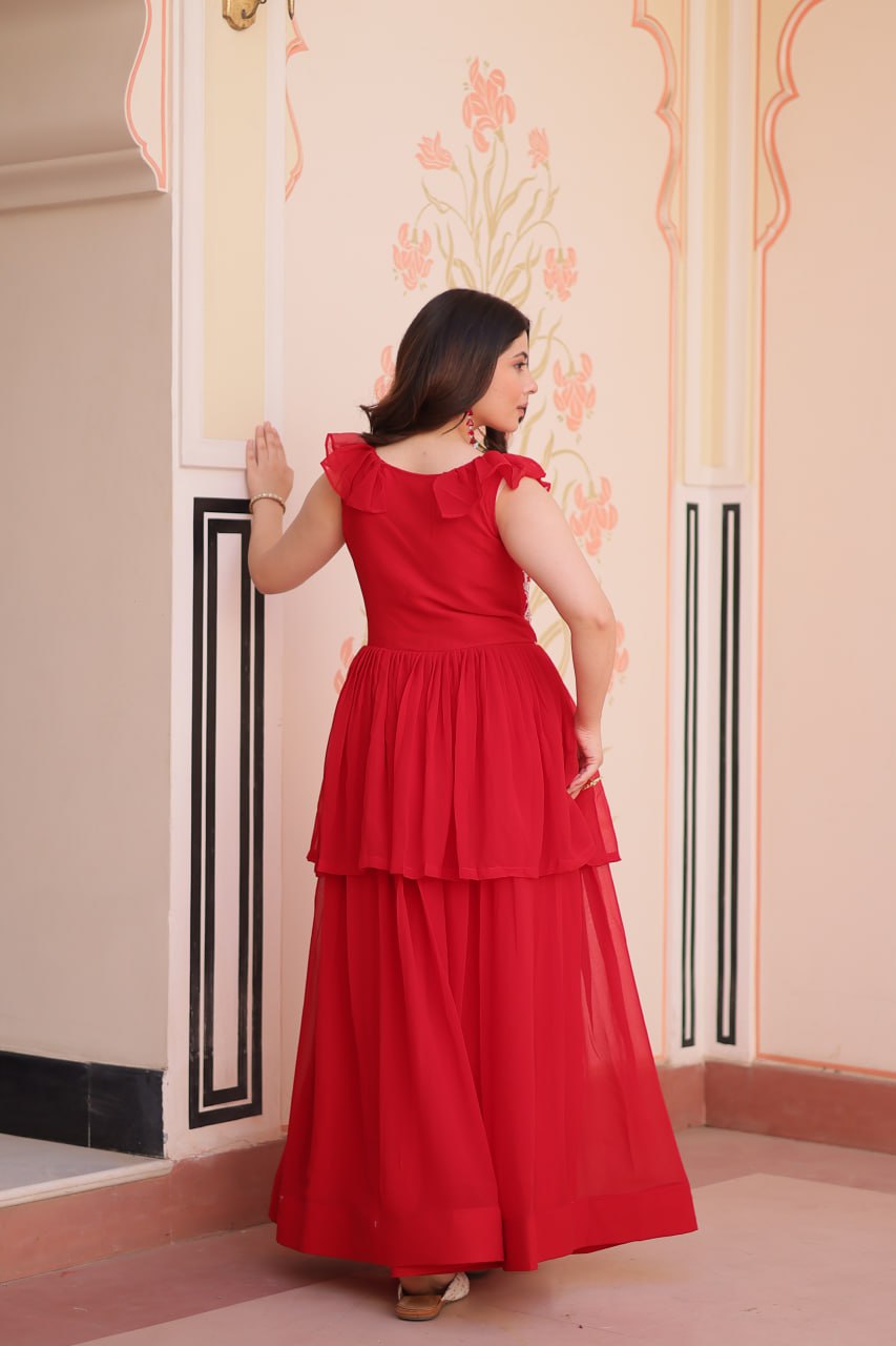 Anaya Peplum Style Designer Gown