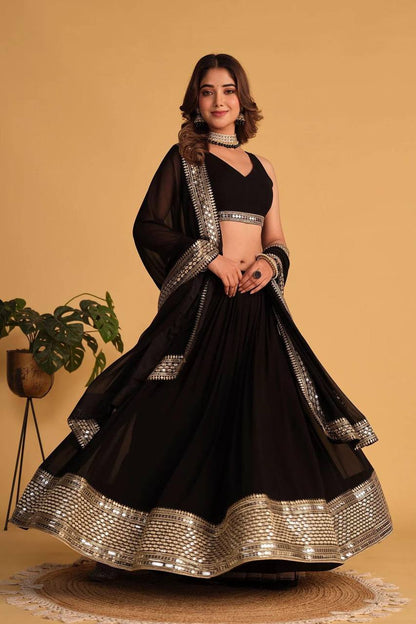 ROYAL BLACK LEHENGA CHOLI