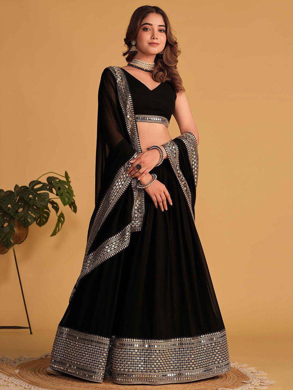 ROYAL BLACK LEHENGA CHOLI