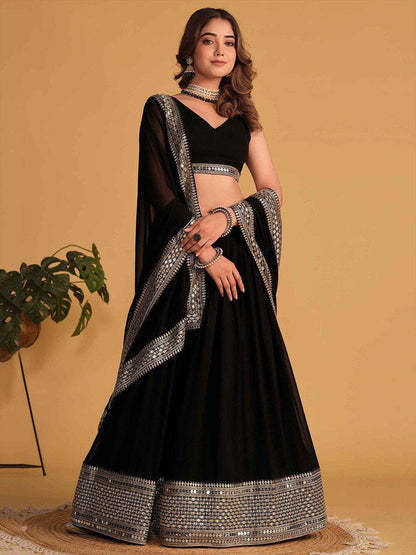 ROYAL BLACK LEHENGA CHOLI