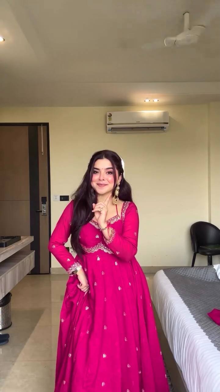 Devara Multicolor Karwa Special Anarkali Suit Set