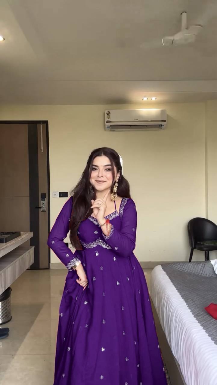 Devara Multicolor Karwa Special Anarkali Suit Set