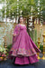 Rose Mist Crunchy Silk Anarkali Plazo Suit Set
