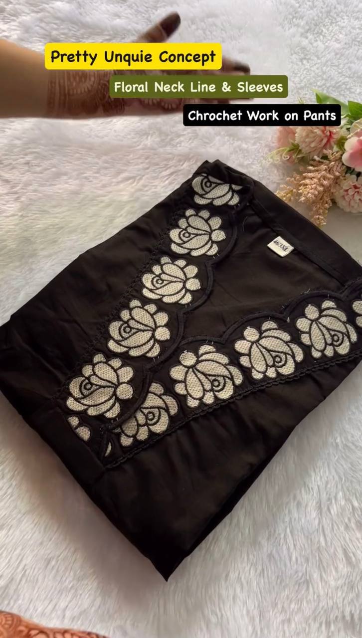 Graceful Everyday Wear with Designer Touch – Premium Reyon Slub Cotton Suit Set