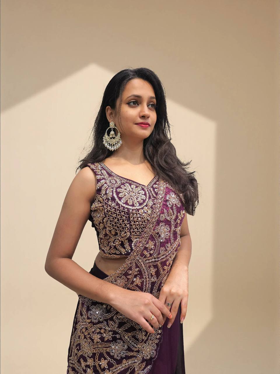 Silk Fusion Pre-Stitched Lehenga Saree