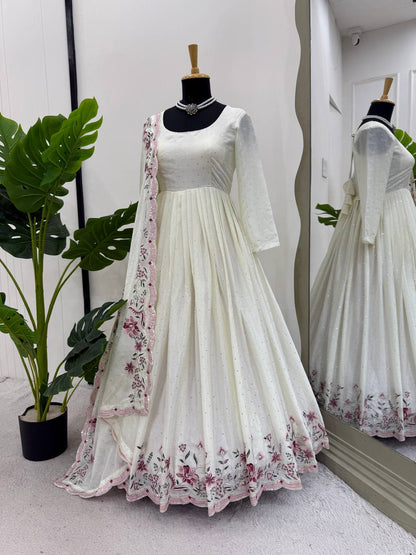 Vichitra Silk Glamour Gown