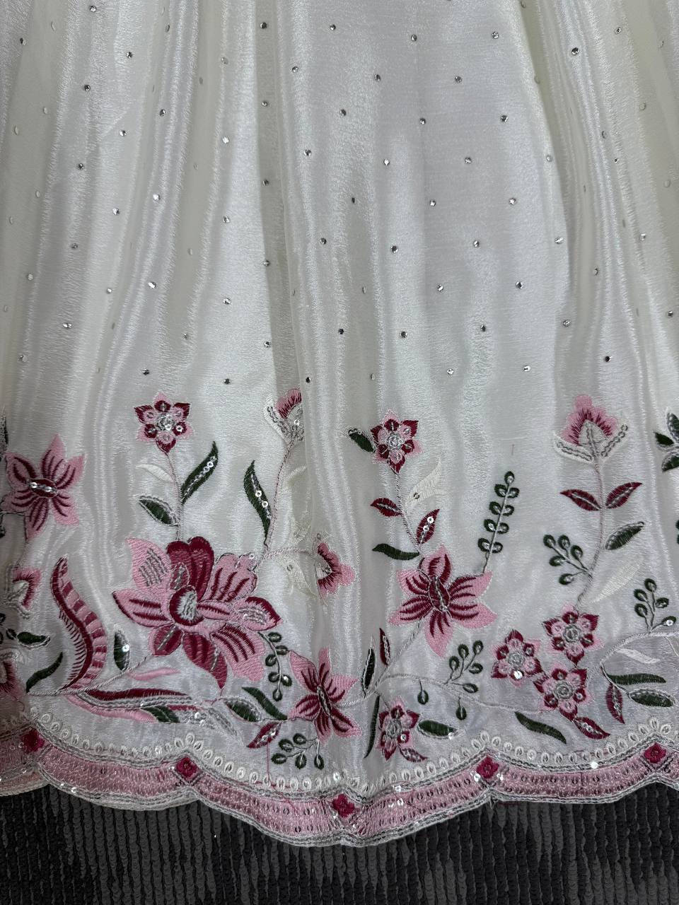 Vichitra Silk Glamour Gown