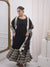 Aafreen Noor Black Color Embroidered Work Anarkali Suit Set