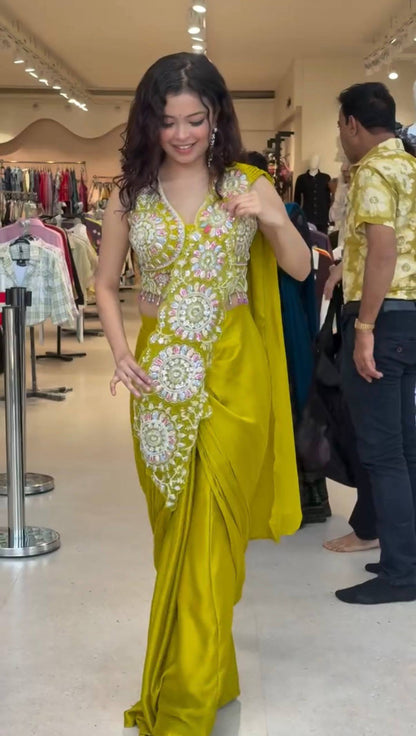 Ananya Thread & Sequins Ready-To-Wear Saree
