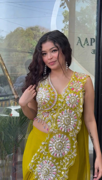 Ananya Thread & Sequins Ready-To-Wear Saree