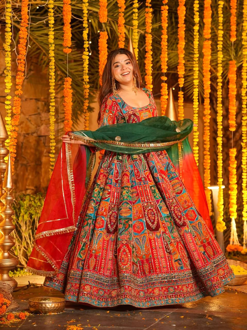 Rangshaa Festive Heavy Sequin & Embroidered Maxi Set