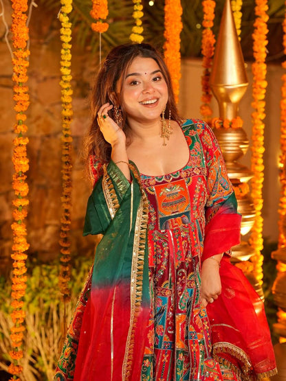 Rangshaa Festive Heavy Sequin & Embroidered Maxi Set
