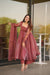 Veloura Salmon Organza Suit Set