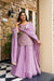 Navya Lavender Diamond Silk Sharara Suit Set