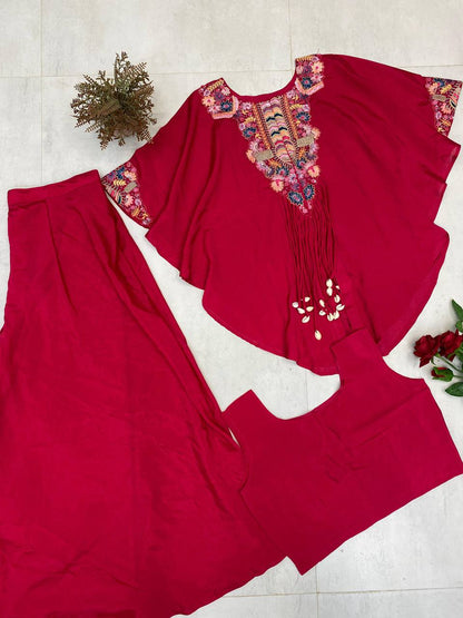 NEW TRENDY THREE PIECE INDO WESTERN SET