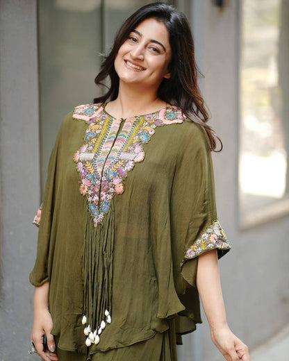 NEW TRENDY THREE PIECE INDO WESTERN SET