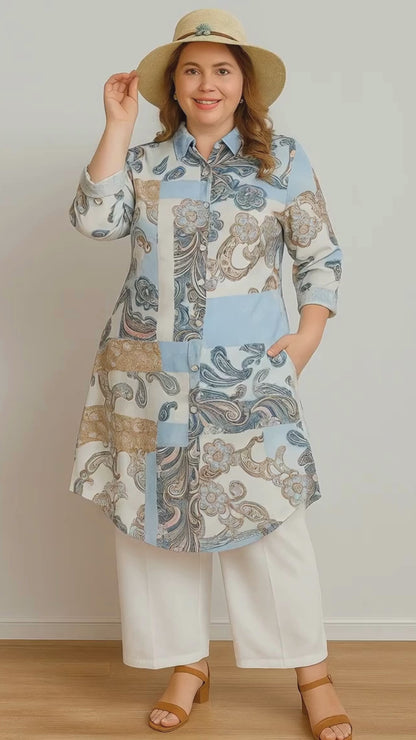 Picnic Glow  Kurti + Plazzo