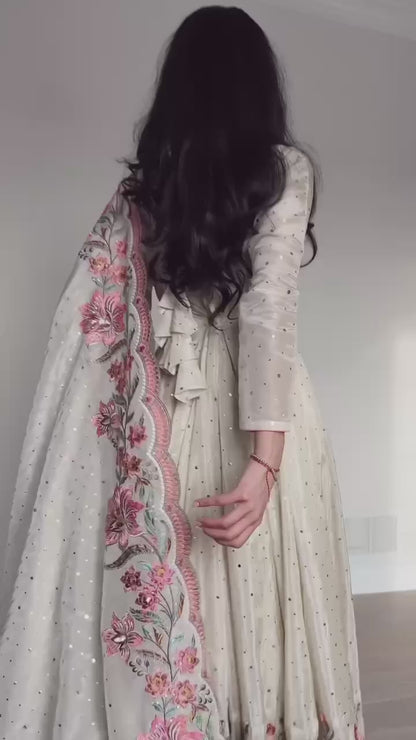 Vichitra Silk Glamour Gown